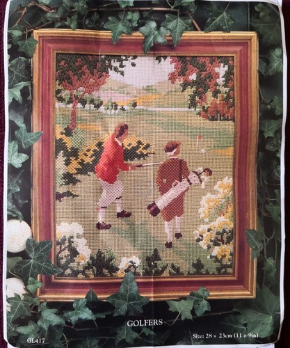 Golfers tapestry kit - golfers,