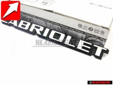 Genuine VW CABRIOLET Rear Boot Badge Emblem White - 155853687B QK6