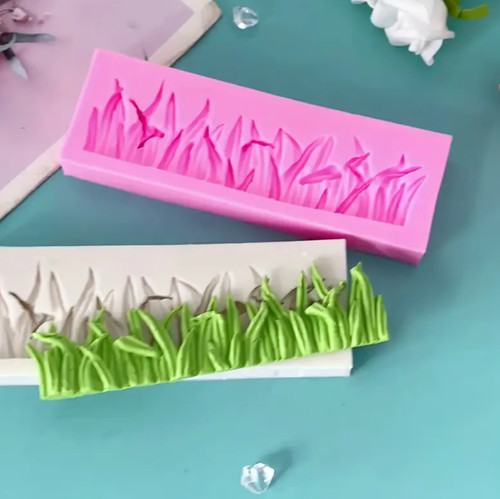 Silicone grass fondant - 3d,