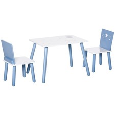 HOMCOM 3 Pcs Kids Table &