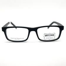 Midtown MF MID MBK Fraser Eyeglass Frame Horn Wayfarer Matte Black 50-17-138