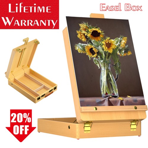 Wooden easel artist painting - wooden,