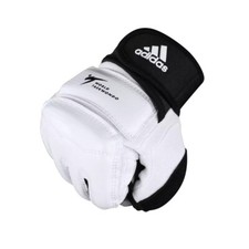 adidas WT Approved Taekwondo Gloves Fighter Sparring Mitts Mens Adults White