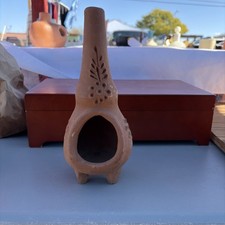 Terracotta Clay Mini Chiminea Floral Design