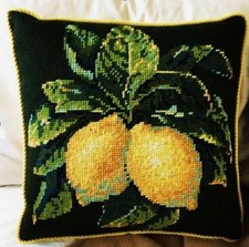 EHRMAN Lemons  KAFFE FASSETT retired rare TAPESTRY NEEDLEPOINT fruit KIT