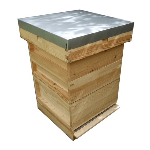 Beehive with two - supers, pine