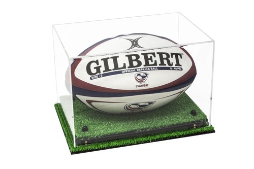 Clear acrylic rugby - clear,