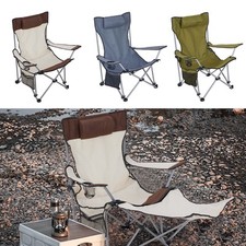 Folding Garden Patio Deck Chair Picnic Camping Chairs Beach Fishing Outdoor Seat