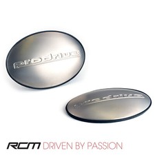 PRODRIVE P1 TITANIUM WING BADGE PAIR FITS SUBARU IMPREZA P1