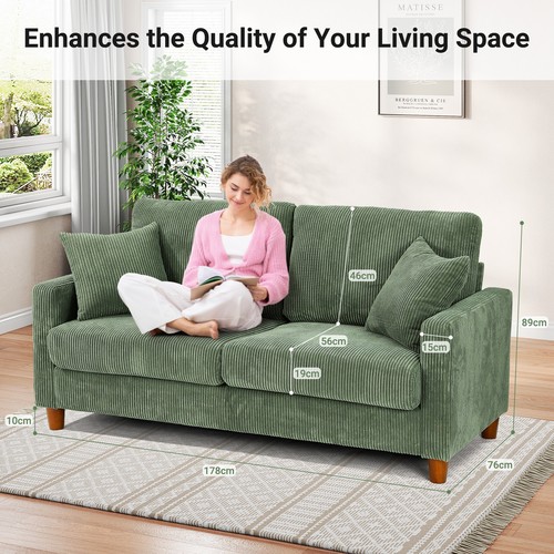 Corduroy sofa seater modern - corduroy,