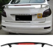 52" Rear Boot Trunk GT Spoiler Wing w/LED Light For Peugeot 206 207 307 407 508