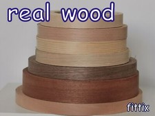 Iron on Edging Pre Glued Real Wood Veneer Edge Banding Tape  22mm 40mm 50mm