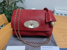MULBERRY Lily poppy red glossy