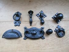 CAST IRON Kitchen cabinet cupboard drawer knob pull handles rustic vintage retro