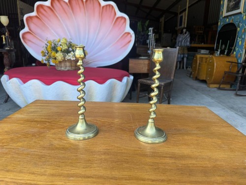 Victorian barley twist brass - victorian,