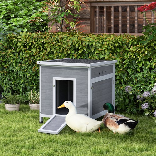 Pawhut wooden duck house - duck,