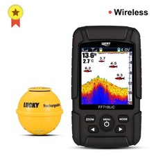 Wireless Fish Finder FF718LiC-WLA Portable Sonar Depth Sounder 45M Range