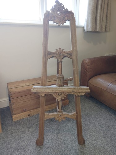 Carved mahogany art display - mahogany,