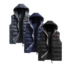 Mens ICON2 Hood Hooded Gilet Lined Bodywarmer Outdoor Military Padded Jacket