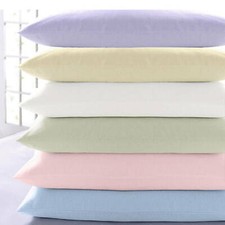 Vantona Flannelette Brushed Cotton Fitted, Flat Sheets & Pillow -Sold Separately