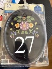 Ceramic house number plaques - ceramic,