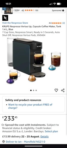 Nespresso vertuo coffee - vertuo,