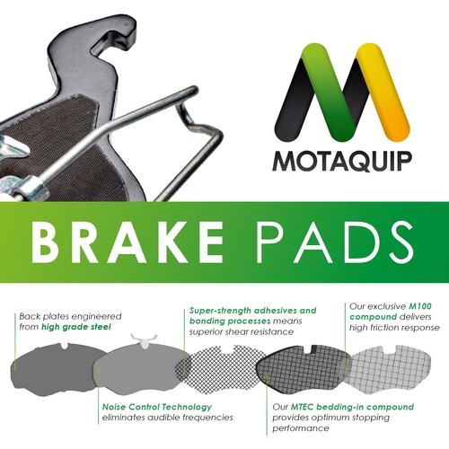 Front brake pad set fits - front,