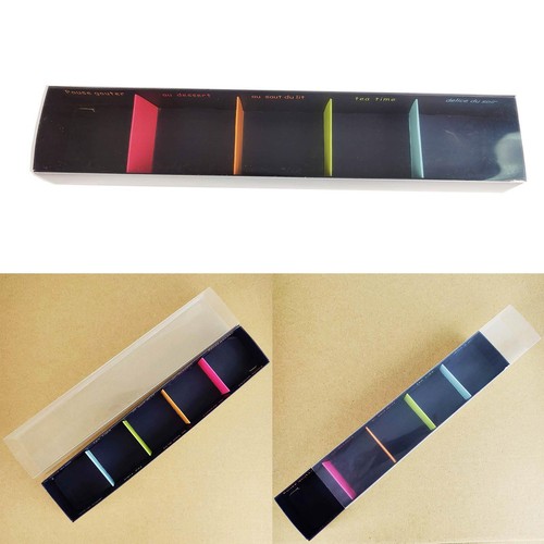 Black macaron box - 5, with