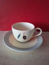 Poole Pottery Minature Fresco Olive Cup & Saucer By Rachel Barker