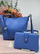 Radley London ? Hope Street Cobalt Blue Small Crossbody Bag & Medium Purse Set