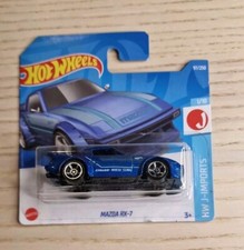 Hotwheels Mazda RX-7 FB Blue HW J-Imports Short Card