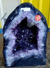 STUNNING Amethyst Geode Cave Cathedral Church 24KG POLISHED FINISH GRADE AAA R22