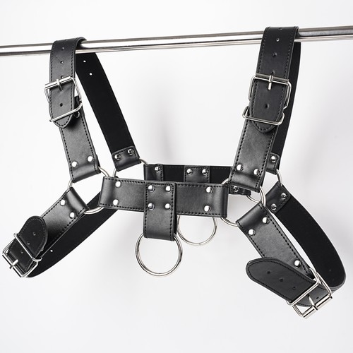 Leather body harness chest - body,