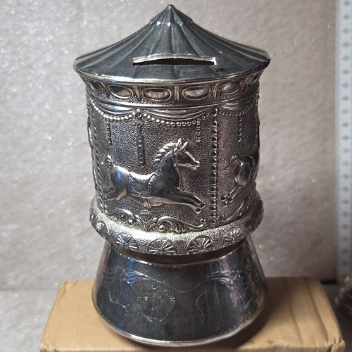 Musical silver plated carousel - musical,