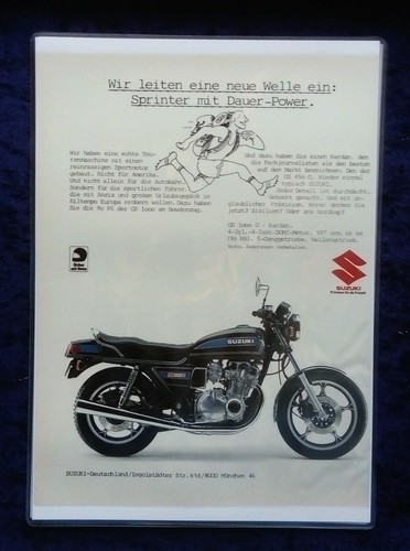 Suzuki 1000 advertising - suzuki, s