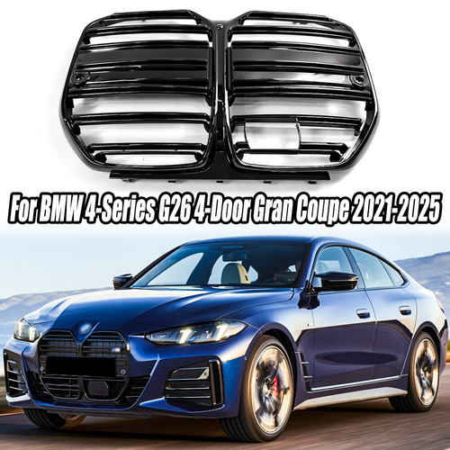 Gloss black front kidney - gloss,