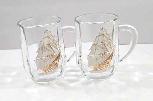Vintage clipper ship - vintage, coffee