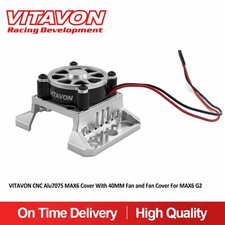 Vitavon CNC Alu7075 MAX6 ESC Cover with 40MM Fan and Fan Cover For MAX6 G2