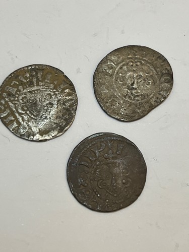 Medieval silver hammered - 3,
