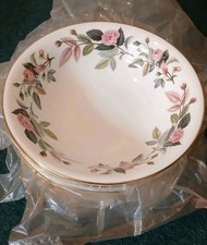 6 X Wedgwood Hathaway Rose  Fruit Bowl /Soup/Dessert Bowls