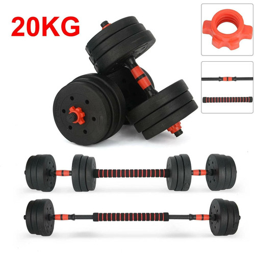 20kg fitness dumbbells pair - fitness,