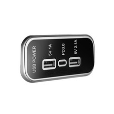 3 Ports PD Type-C USB Car