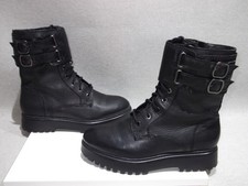 Mango Classic Leather Lace Up