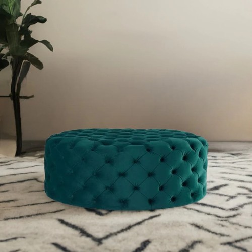 Chesterfield footstool - footstool, in