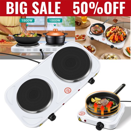 Electric hob double ring - electric, table