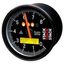 Stack ST700 Dash Display System Speedometer / Tachometer - Black / 0-8000 rpm