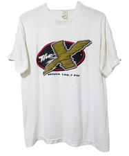 Vtg 90s The X 105.7 FM Radio Harrisburg York PA Skate Punk Rock Distressed Tee