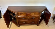 Vintage Antique Hardwood Sideboard Cabinet Cupboards & Drawers