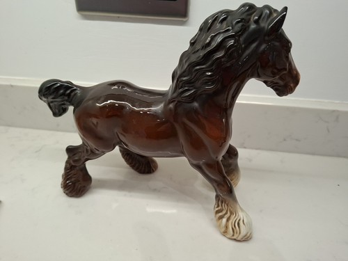 Beswick shire horse brown - shire,