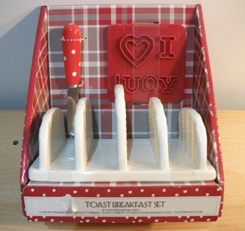Toast breakfast set ceramic - toast,